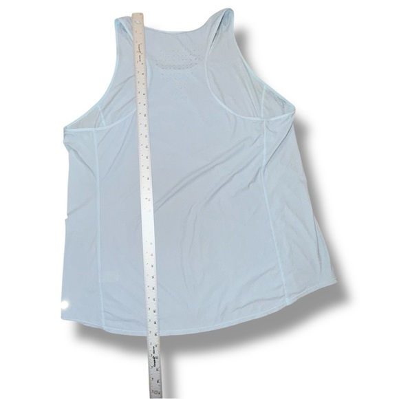 ZELLA Nova Perforated Racerback Tank - Blue Sterling Plus 2X - Picture 14 of 15